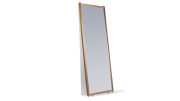 DORIAN - Freestanding rectangular framed leather mirror by Poltrona Frau - view 3